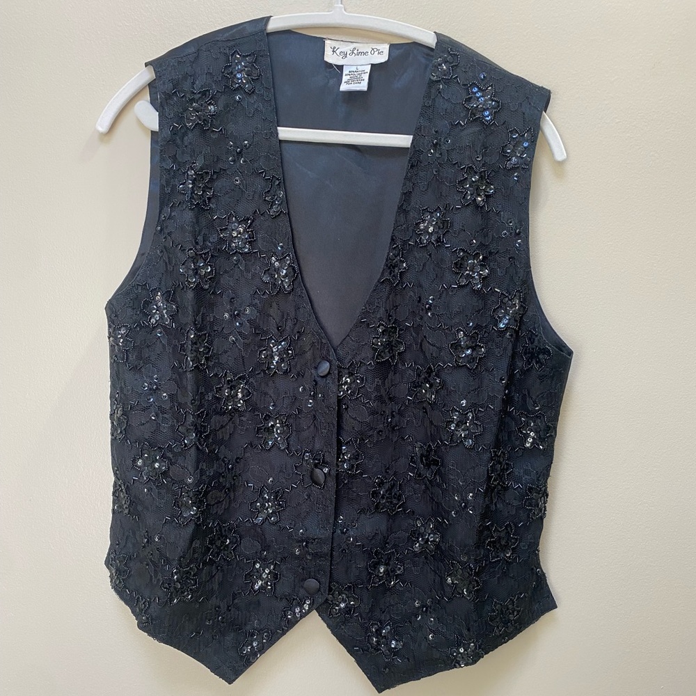 Vintage Women’s Sequined Vest by Key Lime Pie